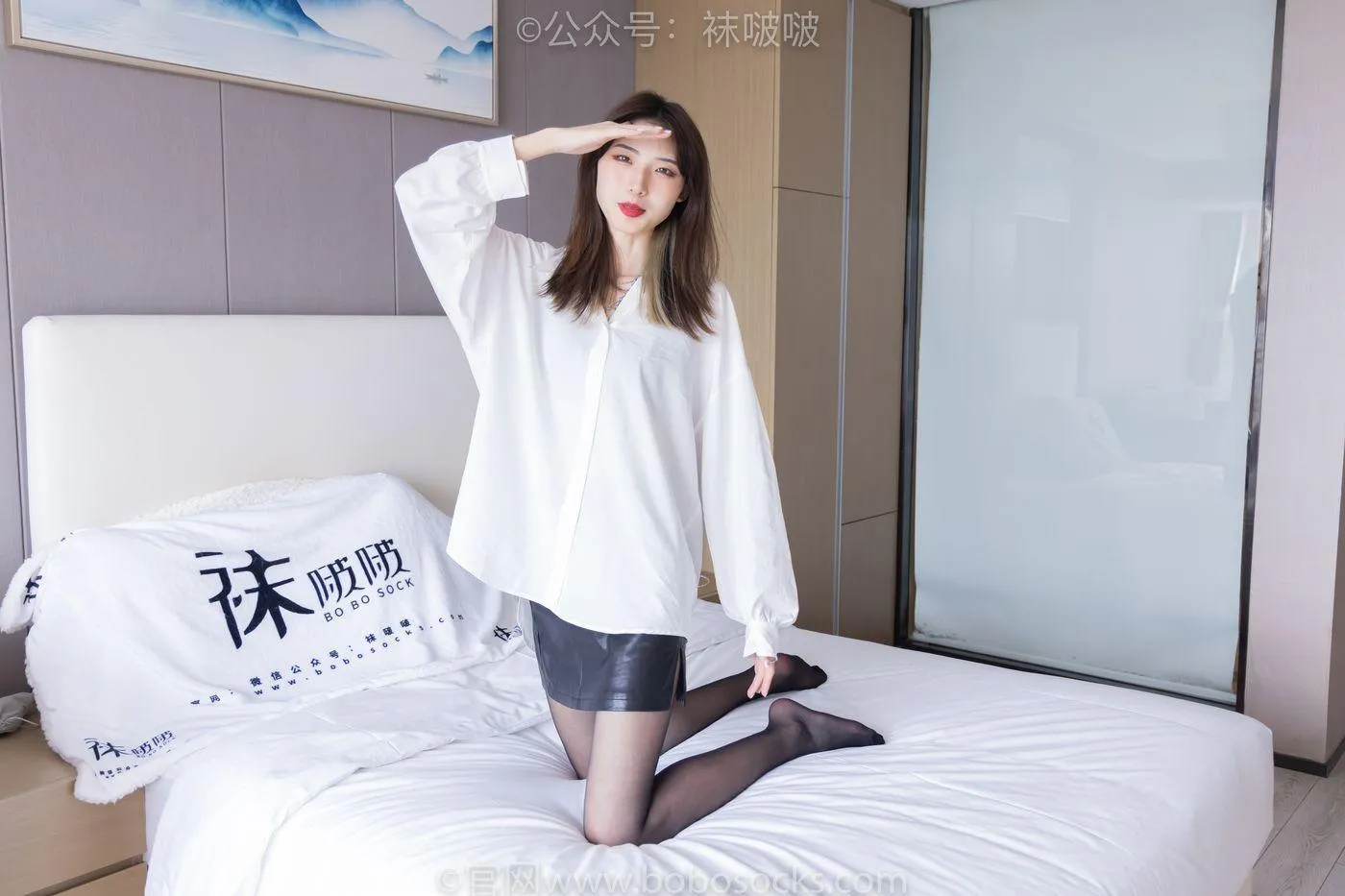 [BoBoSocks袜啵啵]NO.046 枫枫-短靴、黑丝 [135P]插图8